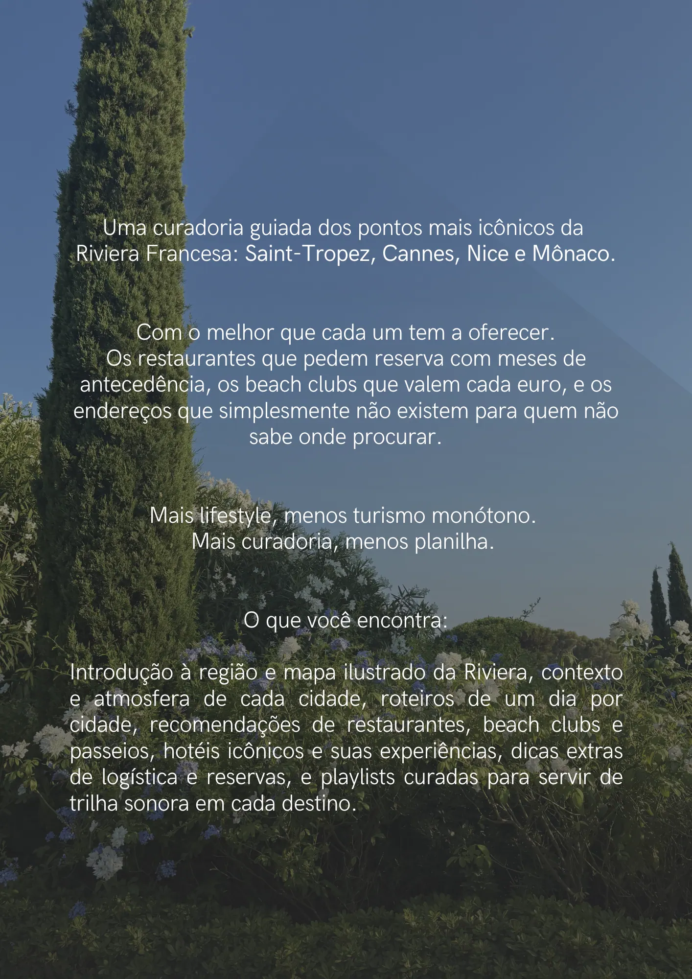 Contracapa — Riviera Francesa